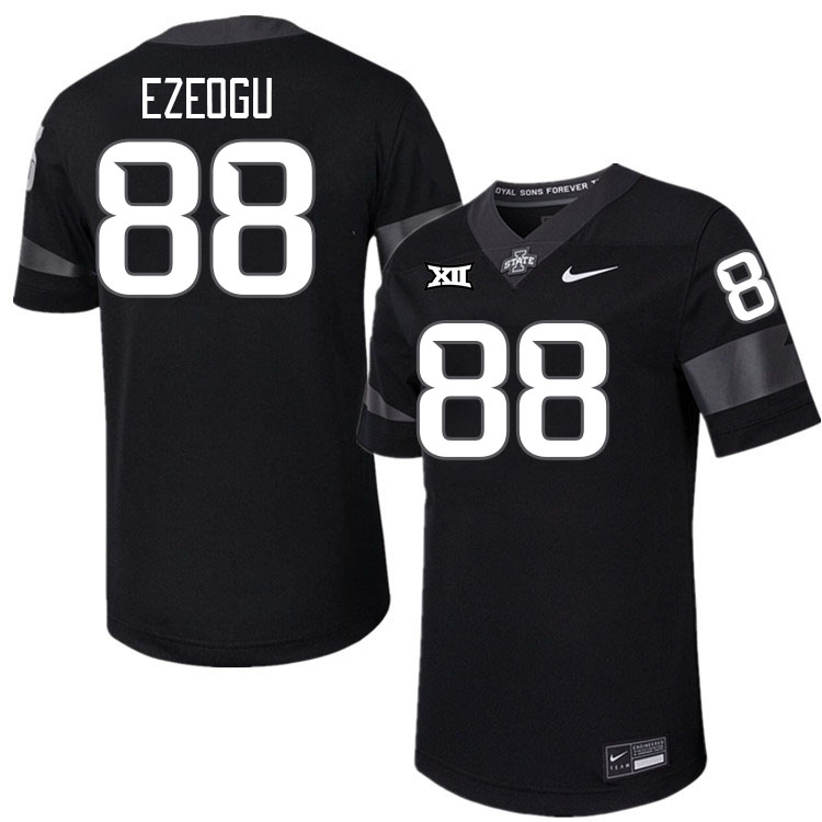 Men #88 Ikenna Ezeogu Iowa State Cyclones College Football Jerseys Stitched-Black